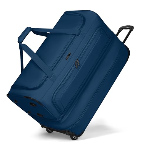 REDOLZ 2-Rollen große Trolley-Reisetasche | Volumen erweiterbar von 98 auf 119 Liter mit Dehnfalte | Damen & Herren (70 cm, extra Bodenfach)
