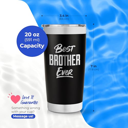 Best-Brother-Ever-Tumbler-Personalized-Stainless-Steel-Vacuum-Insulated-Travel-Mug-Happy-Birthday-Cup-For-Brother-Big-Brother-Tumbler-Worlds-Best-Brother-Brother-Bday-Little-Brother-Gift Best Brother Ever Tumbler Personalized Stainless Steel Vacuum Insulated Travel Mug Happy Birthday Cup For Brother Big Brother Tumbler Worlds Best Brother Brother Bday Little Brother Gift