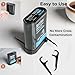 Dental Floss Picks, 288 Count (88 Flosser Dispenser + 200 Refills) – Bamboo Charcoal Floss, Refillable,Easy Travel Oral Care by SelectShen™