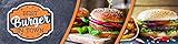 PVC Werbebanner Banner Plane Imbiss Burger Restaurant Diner Ösen 4000 x 1000 mm