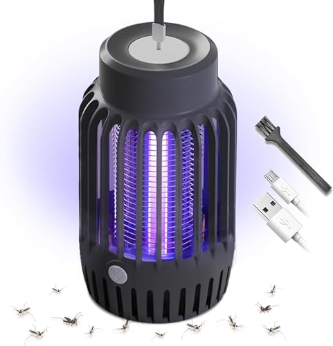 Anti Moustique Lampe, Anti Mouche Electrique avec veilleuse, Pièges Appareil Anti Moustique Attrape Mouche pour l'intérieur et l'extéri