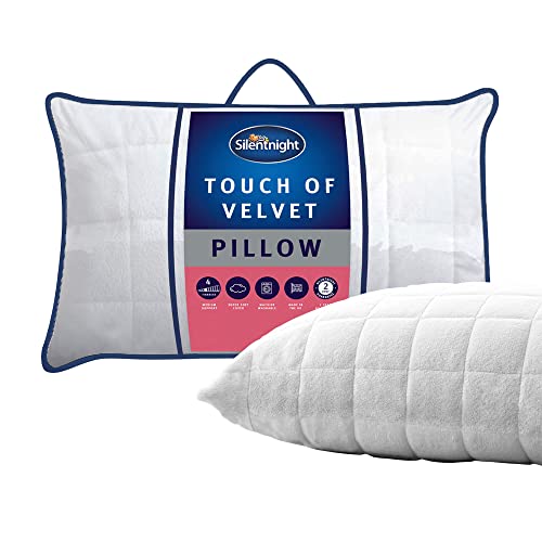 Silentnight Touch of Velvet Oreiller de Soutien molletonné Taille M Cover