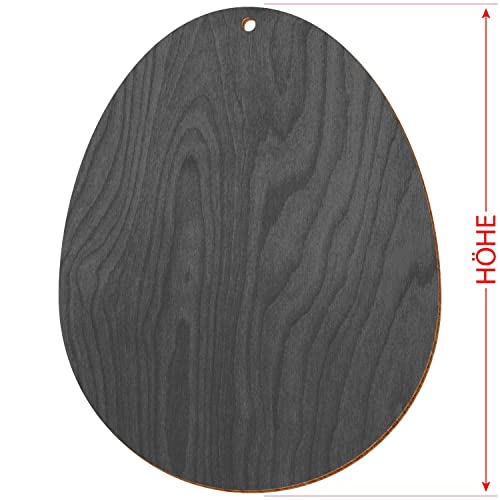 Uova di Pasqua in legno, verniciate su entrambi i