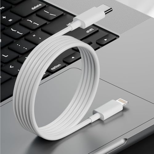 Image of Apple Usb Type C To Lightning Cable 27W [Mfi Certified + 1 Years Warranty] Fast Charger Cable For iPhone 14 /13 /12 /11 /X /XS /XR /8 /Plus, iPad Mini /Pro /Max, USB Type-C Power Delivery Cord, 1M, White