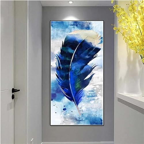 Cadeau Décorative Peinture Plume en Strass | Idée Créative Anniversaire