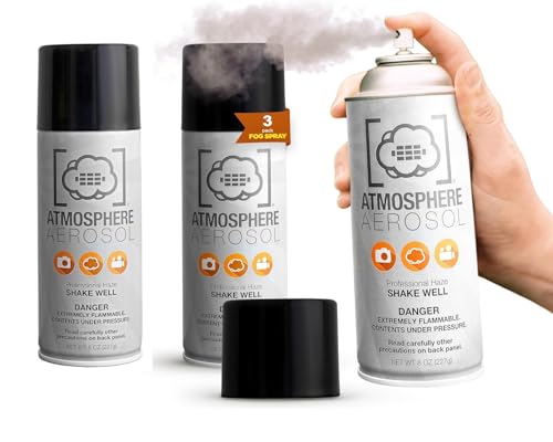3 Pack Atmosphere Aerosol Haze/Fog Spray for Photography - Safe & Portable Mini...