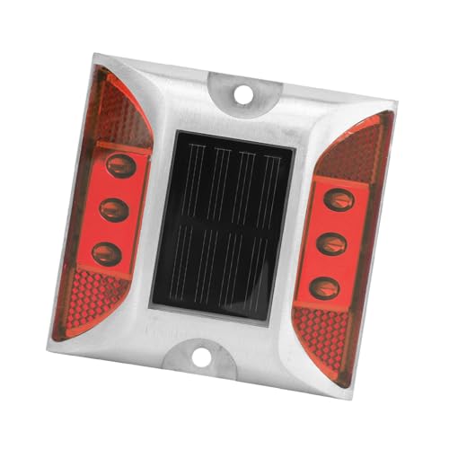 Baliza Solar LED Roja de Aluminio Fundido para Entrada de Garaje 5
