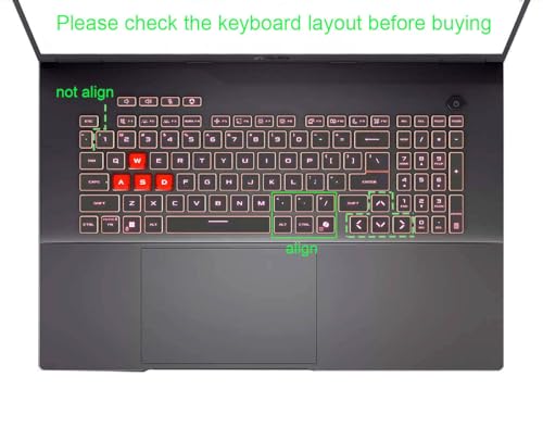 Protector de teclado compatible para ASUS TUF Gaming F16 FX608 miniatura 2