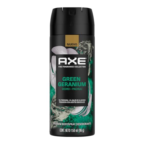 Higiene, Luggage Desodorante premium en aerosol Axe Green Geranium 150 ml