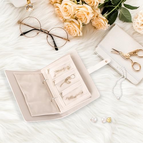 Carpeta de joyas sofisticada con acabados premium y cremalleras doradas 8