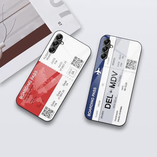 Image of COLORflow Back Cover Compatible with Samsung Galaxy A14 5G / 4G | Boarding Pass Customized | Shockproof TPU Bumper with Camera Protection Back Cover Compatible with Samsung Galaxy A14 5G / 4G