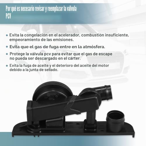 Válvula PCV para evitar consumo aceite en VW Jetta y Passat 1pc 6