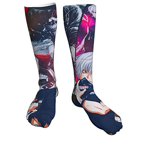 Tok1yo Gh1oul Ken Kaneki Socks Anime Crew Socks Non-Slip Sports Unisex Socks for men Funny Sock Crew Socks Gifts for Men