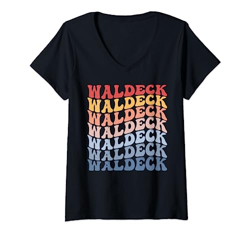 Photo de Waldeck City Groovy Retro T-Shirt avec Col en V