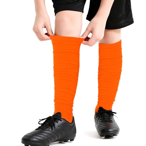 Dxhycc 2 Pairs Scrunch Football Socks Football Leg Sleeves Athletic Socks for Youth Boys Soccer Baseball Softball Rugby3