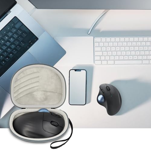 Case Compatible with Logitech Ergo M575S/ M575/ M570 Wireless Trackball Mouse, Storage Holder for USB Bluetooth Ergonomic Mouse for Laptop/Computer, Ideal for Travel/Gaming/Office Use- Box Only - Thumbnail 6