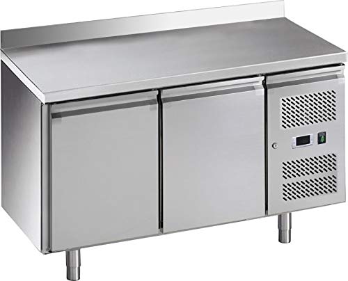Generico Banco refrigerato ventilato GN1/1 prof.700 con alzatina.2 porte temp.positiva -2/+8°C (3 Porte)