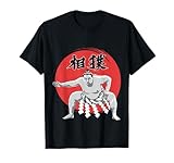 Japanese Sumo Wrestler in Japan Tshirt w/Characters T-Shirt