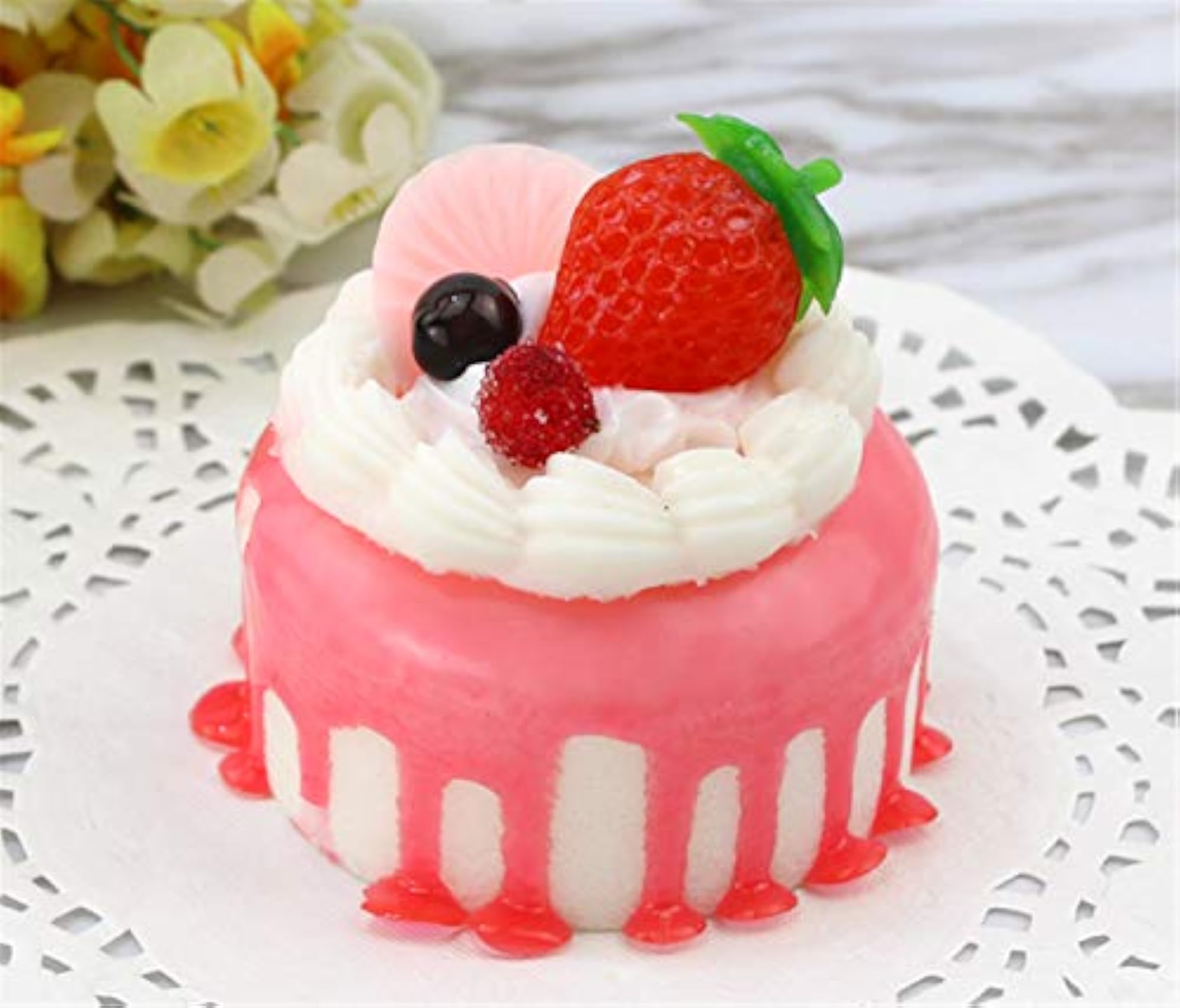 6pcs Realistic Artificial Simulation Cake, Faux Cupcake Model Props