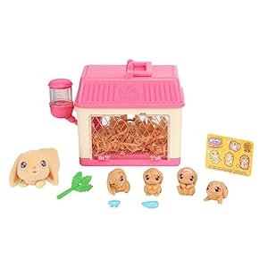 Little Live Pets – Mama Surprise Minis. Feed and Nurture a Lil’ Bunny Inside Their Hutch so she can be a Mama. She has 2, 3, or 4 Babies with Accessories to Dress Up The Babies