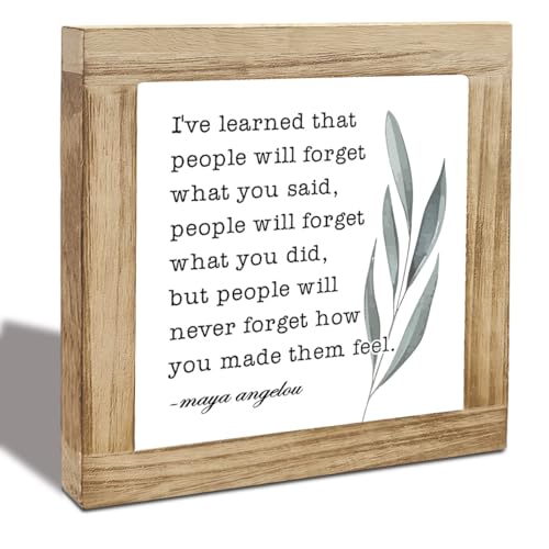 Motivation Wooden Plaque Sign, I've Learned That People Will Never