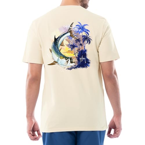 Guy Harvey Men’s Offshore Fish Collection Short Sleeve Pocket T-Shirt