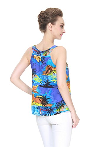 Image of Hawaii Hangover Family Matching Hawaiian Clothes, Sunset Blue | Family matching Hawaiian outfits, Sunset Blue, lightweight rayon, machine washable, tropical print, luaus, cruises