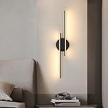 Riserva Wall Lamp Indoor LED, 24W Wall Light Modern Black 3000K Warm Light, Acrylic for Bedroom, Hallway, Living Room, Dining Room, Staircase