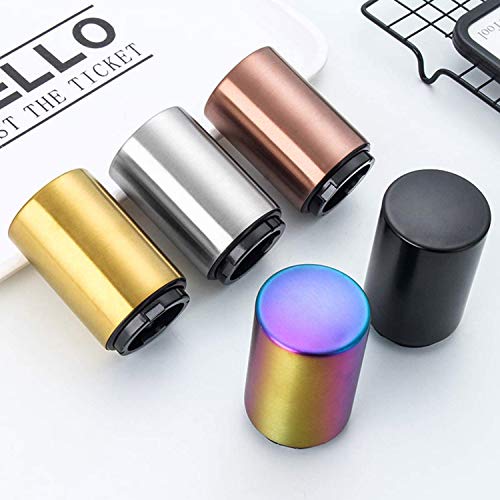 Push Down Bottle Opener,Magnetic Beer Bottle Opener,Press Down Automatic Bottle Opener,Magnet Beer Cola Soda Crown Cap Top Bottle Opener Tool Kitchen Gadgets Accessories Gifts for Men - 6