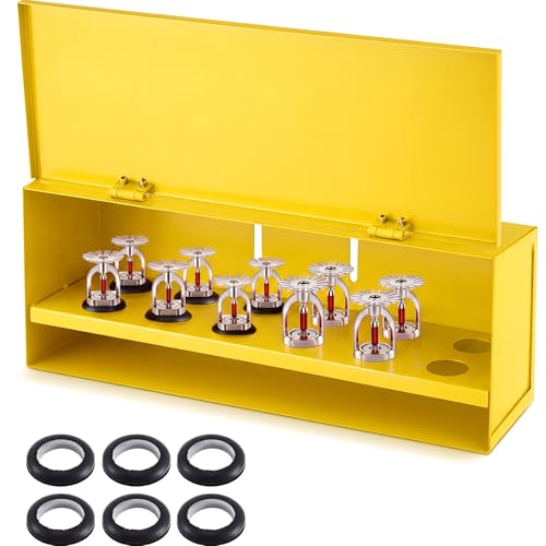 Otoolling Fire Sprinkler Head Cabinet Red Steel 12 Head Box