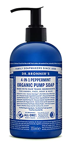 Dr. Bronner's Sugar Soap Sapone Liquido Menta Pipirita 355 ml