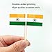 mflagperft India Flag Indian Small Toothpick Mini Stick Flags Decorations (100 pcs)