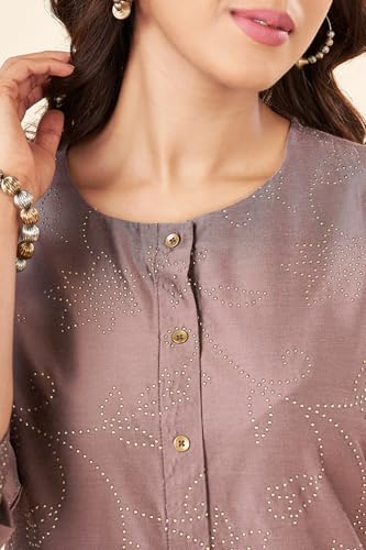 Image of Rangmanch By Pantaloons Women's Rayon Solid Regular Kurtas