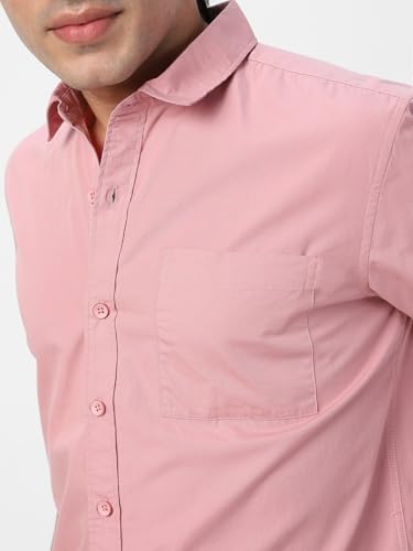 Image of Urbano Fashion Men's Cotton Full Sleeve Regular Fit Casual Solid Shirt