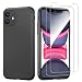 Produktbild NEW'C Hülle für iPhone 11 Ultra Thin Silikon Schwarz und 2 × Panzer Schutz Glas für iPhone 11 - Anti Scratch