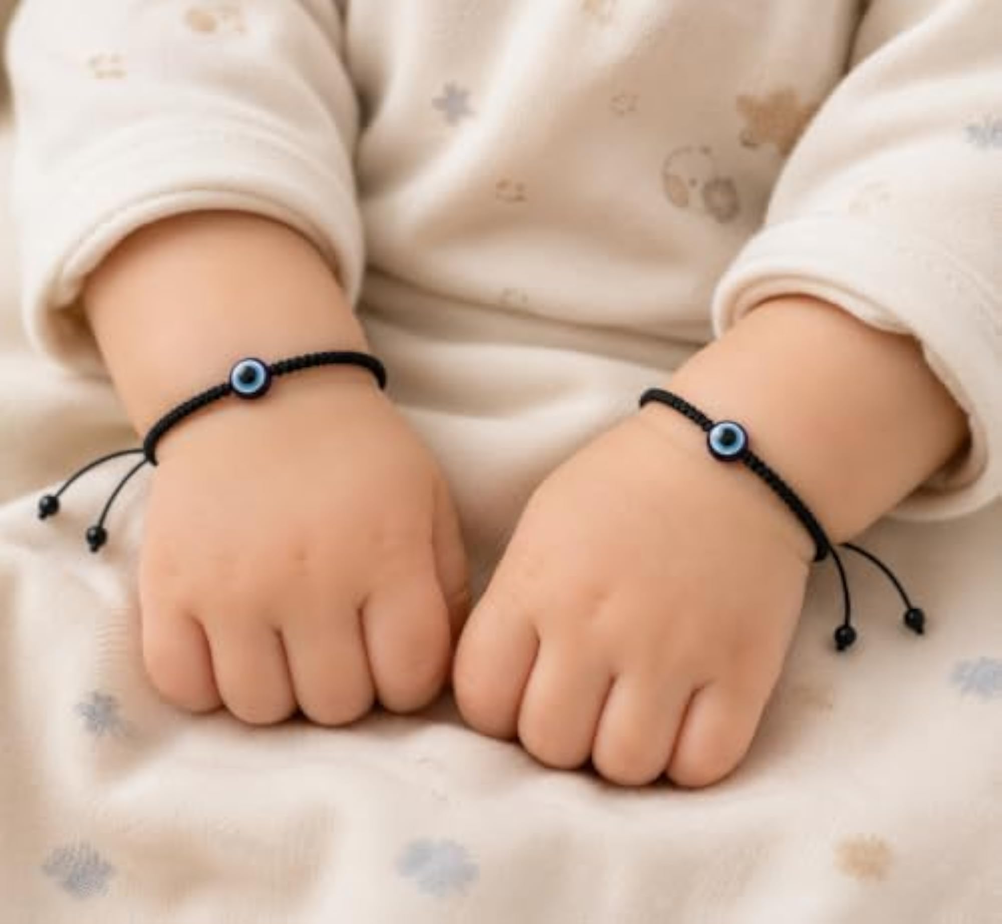 Nazar Suraksha Bracelet Set, Evil Eye Thread Charm
