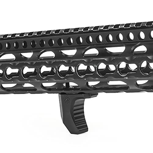 SBGJMY Mini Tactical Mlok Keymod hand stop Aluminum Front Grip for Keymod and Mlok Handguard System, Black - Image 2