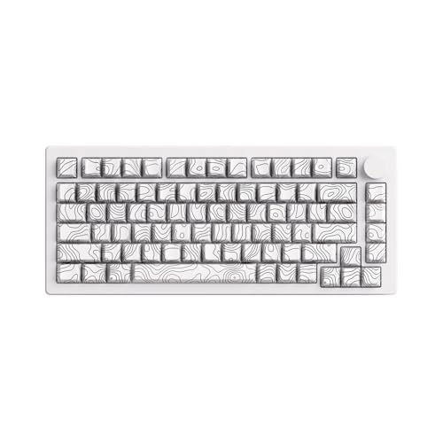 M1 V5 Aluminum Mechanical Keyboard 75% Topographic Theme...