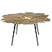 Produktbild riess-ambiente.de Dekorativer Couchtisch Ginkgo 95cm Gold schwarz Handmade Metall