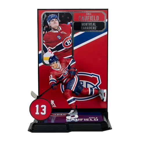 McFarlane Toys - Cole Caufield (Montreal Canadiens) NHL Figura posada de 7 pulgadas de McFarlane's SportsPicks