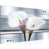 Quadro su tela, Fiore beige Astratto - 120x80