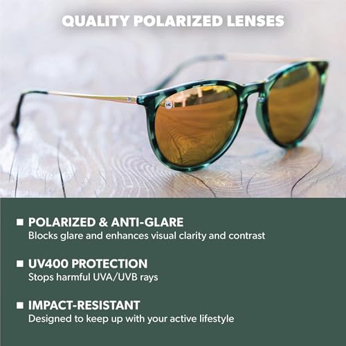 Image of Knockaround Round Trendy Polarized Sunglasses for Women - UV Protection