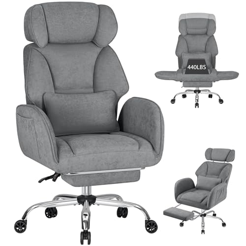 HOFFREE Criss Cross Chair Wheels Ergonomic Office Chair