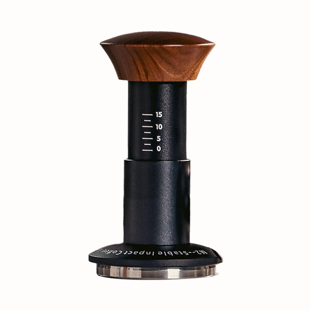 Tasseur à café à ressort calibré 51 mm avec une base ondulée pour espresso