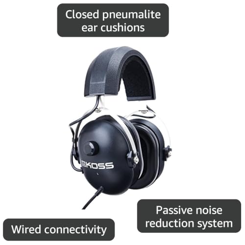 Image of Koss QZ-99 Noise Reduction Stereophone, Standard Packaging,Black