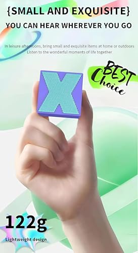 Image of X1 Mini Wireless v5.1 Bluetooth Speaker with 40mm 3w Driver, 500mah Battery, 10m Range, Waterproof, Type-C Charging, Dual Pairing - Call Function, Auto-Off - Portable & Outdoor Speaker