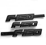 3x OEM F-150 XLT DRIVERS SIDE Rear Tailgate EMBLEM Replacement for F150 Matte Black