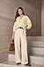Dokotoo Teacher Outfits for Women Early Fall Fashion Button V Neck Long Sleeve Shirts Solid Casual Blouses Outfits for Teachers Side Slit Summer Tops Cotton Resort Wear for Women Tunics XL Apricot