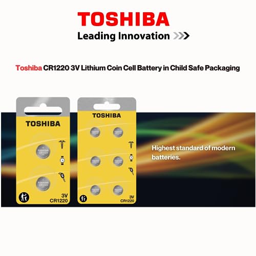 Baterías CR1220 Toshiba 3V Lithium 6 unidades miniatura 3
