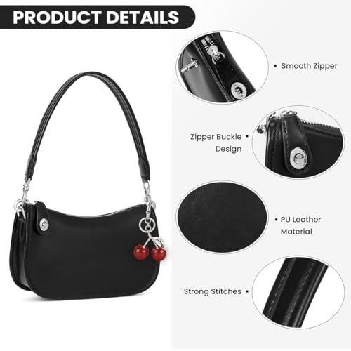 Image of Shoulder Bag Purses for Women - Small Handbags PU Leather Shoulder Purse Trendy Designer Underarm Bags